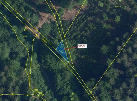 Prodej pozemku, les, 88 m²