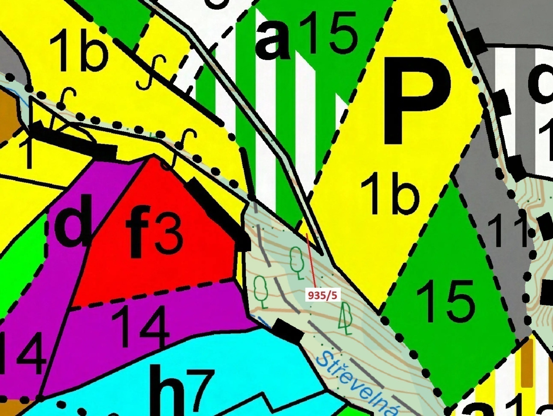 Lesní pozemek o výměře 88 m2, podíl 1/1, katastrální území Jílové u Držkova, obec Jílové u Držkova, 