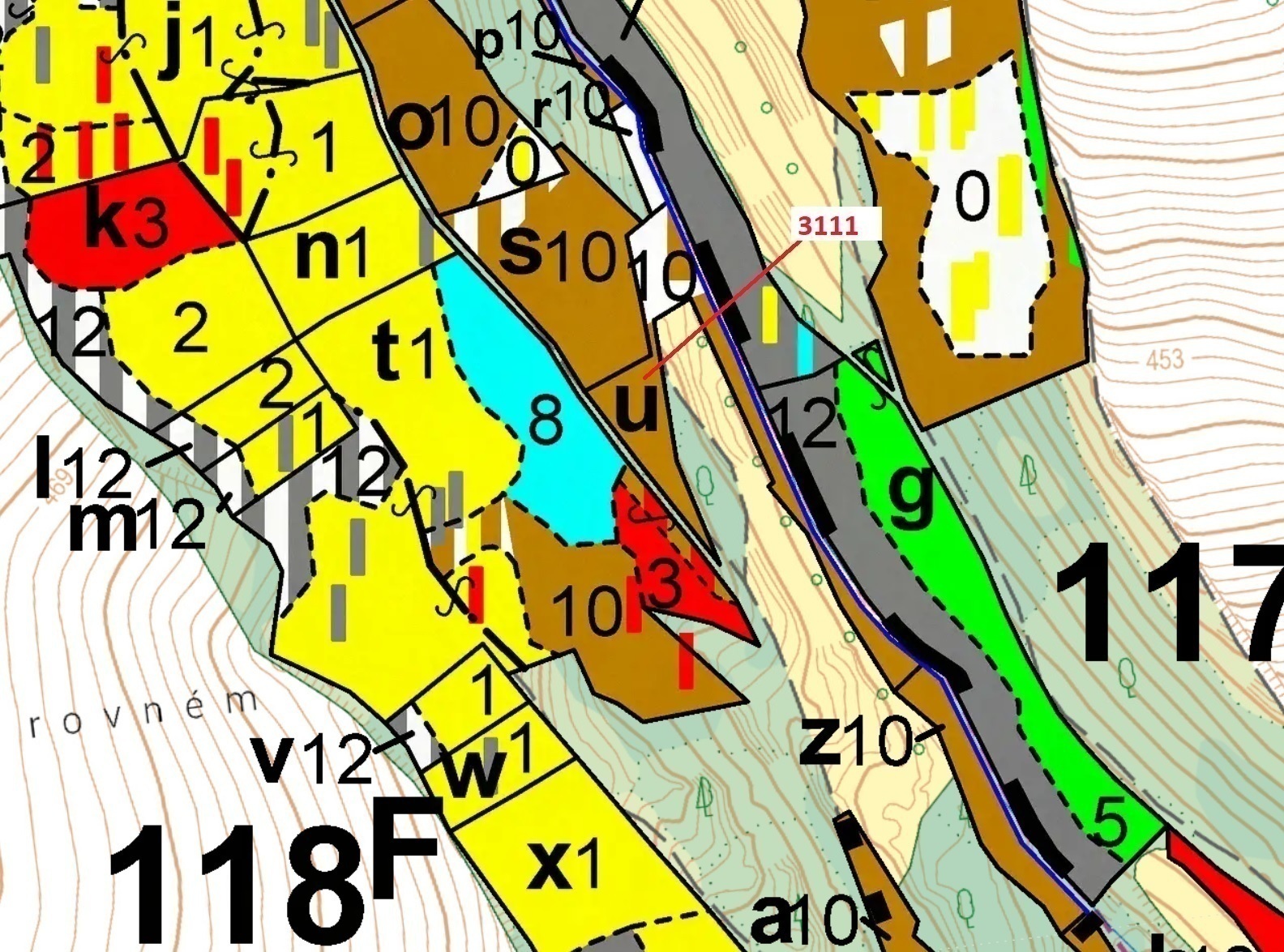 Lesní pozemek o výměře 2 958 m2, podíl 1/1, katastrální území Benešov u Semil, obec Benešov u Semil,