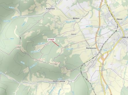 Prodej pozemku, les, 3 528 m²