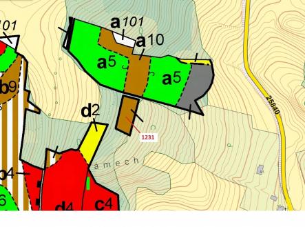 Prodej pozemku, les, 1 462 m²