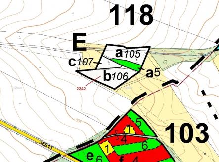 Prodej pozemku, les, 3 972 m²