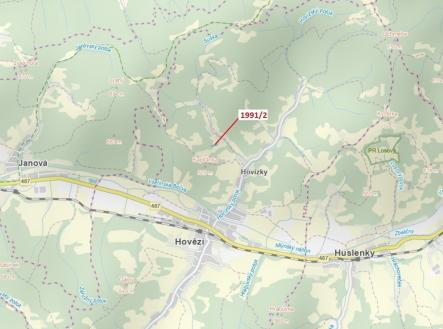 Prodej pozemku, les, 933 m²