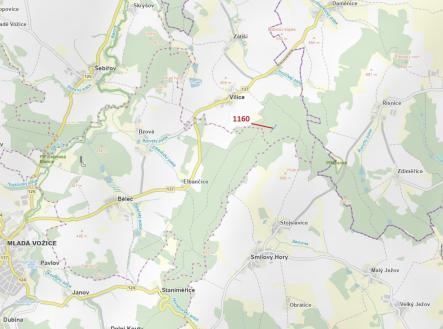 Prodej pozemku, les, 2 693 m²