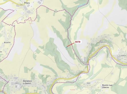 Prodej pozemku, les, 1 110 m²