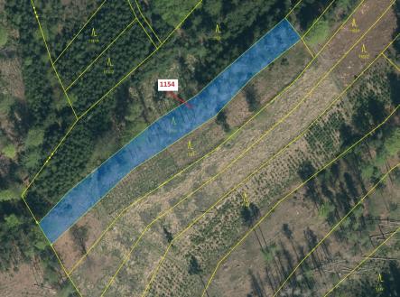 Prodej pozemku, les, 2 384 m²