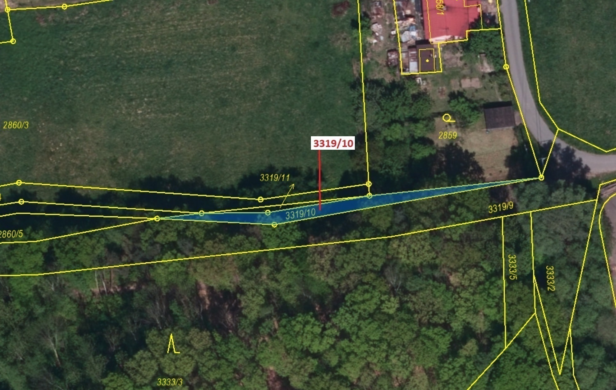 Ostatní plocha o výměře 147 m2, podíl 1/1, katastrální území Horní Lutyně, obec Orlová, obec s rozší