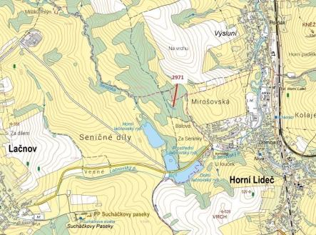 Prodej pozemku, les, 1 723 m²