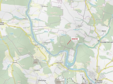 Prodej pozemku, les, 1 258 m²