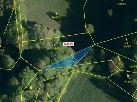 Prodej pozemku, les, 173 m²