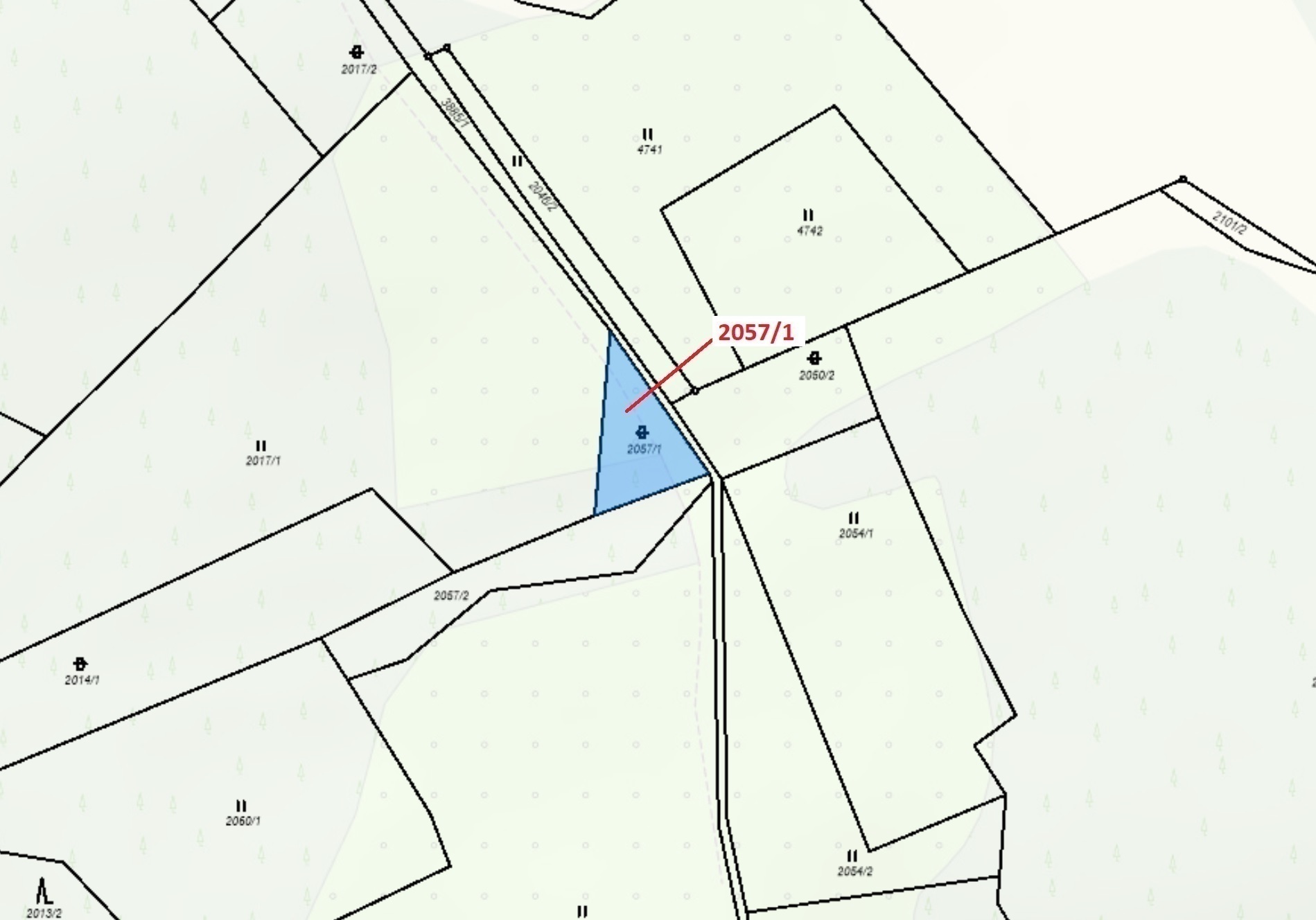 Ostatní plocha o výměře 295 m2, podíl 1/1, katastrální území Slopné, obec Slopné, obec s rozšířenou 