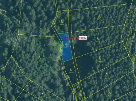 Prodej pozemku, les, 418 m²