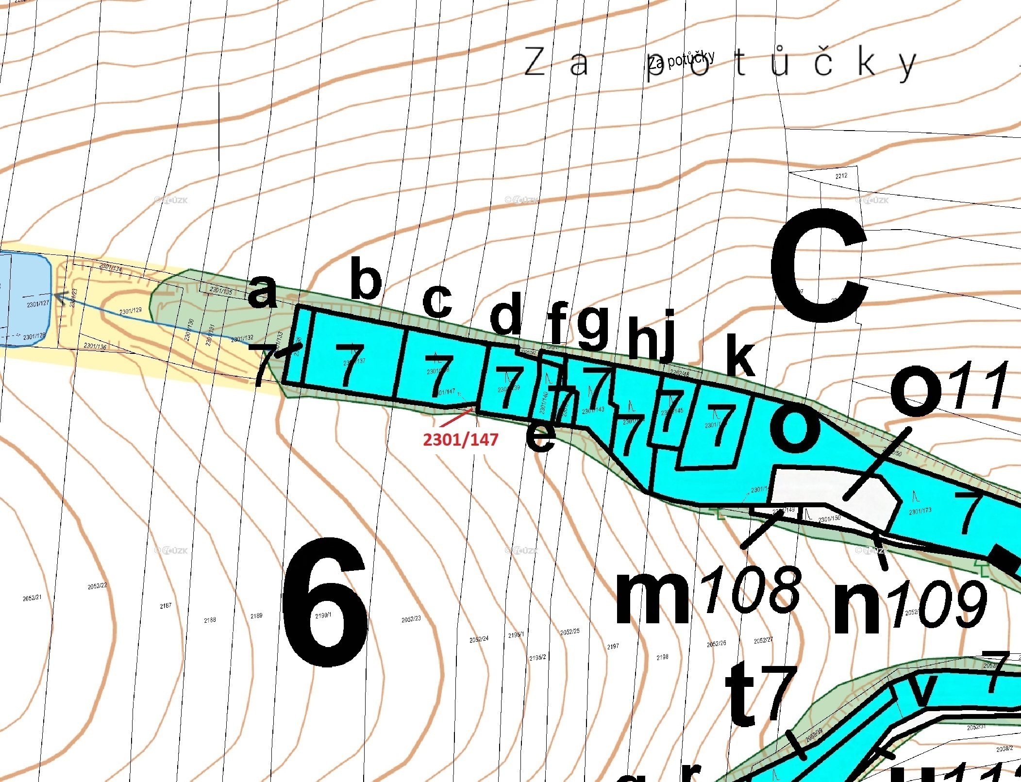 Lesní pozemek o výměře 19 m2, podíl 1/1, katastrální území Hosty, obec Hosty, obec s rozšířenou půso