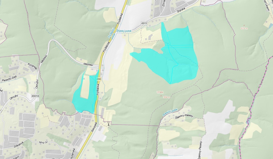 Pozemek o velikosti 707167m2, Kostelec u Zlína, podíl 1/72