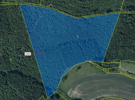 Prodej pozemku, les, 22 508 m²