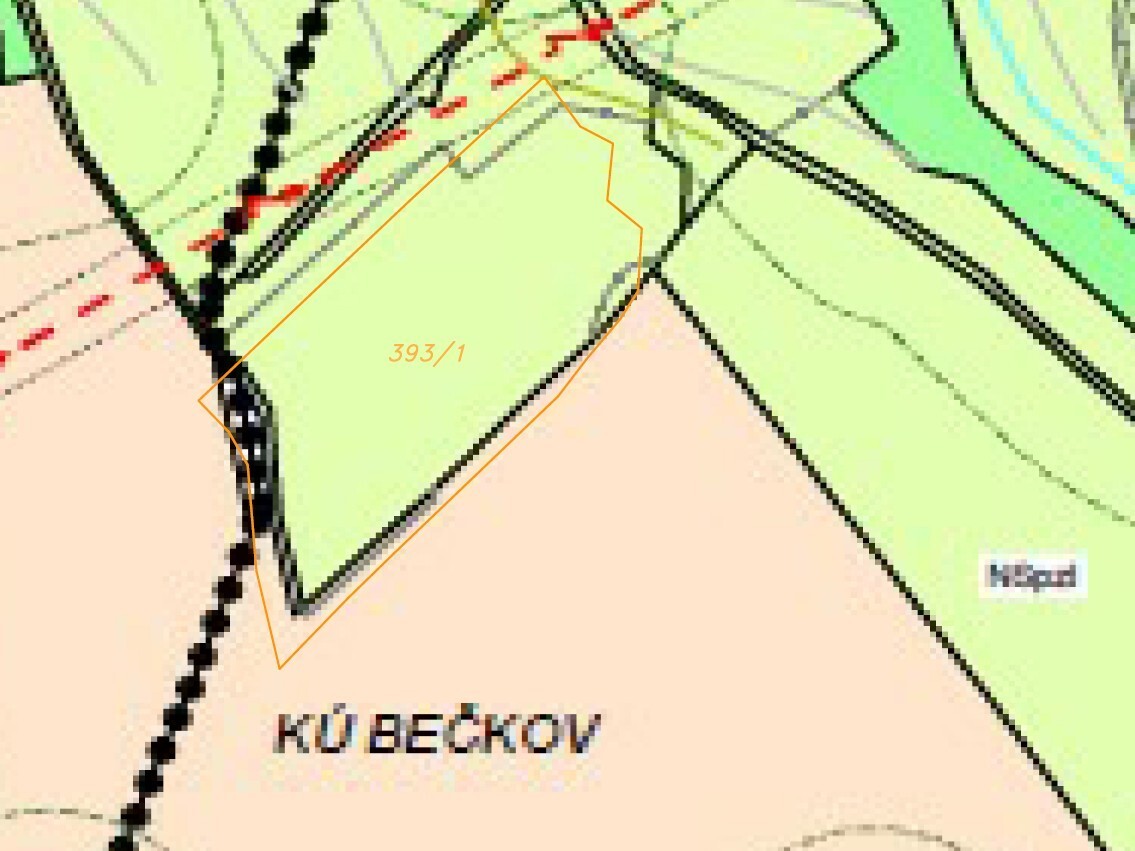 Pozemek o velikosti 11266m2, Bečkov