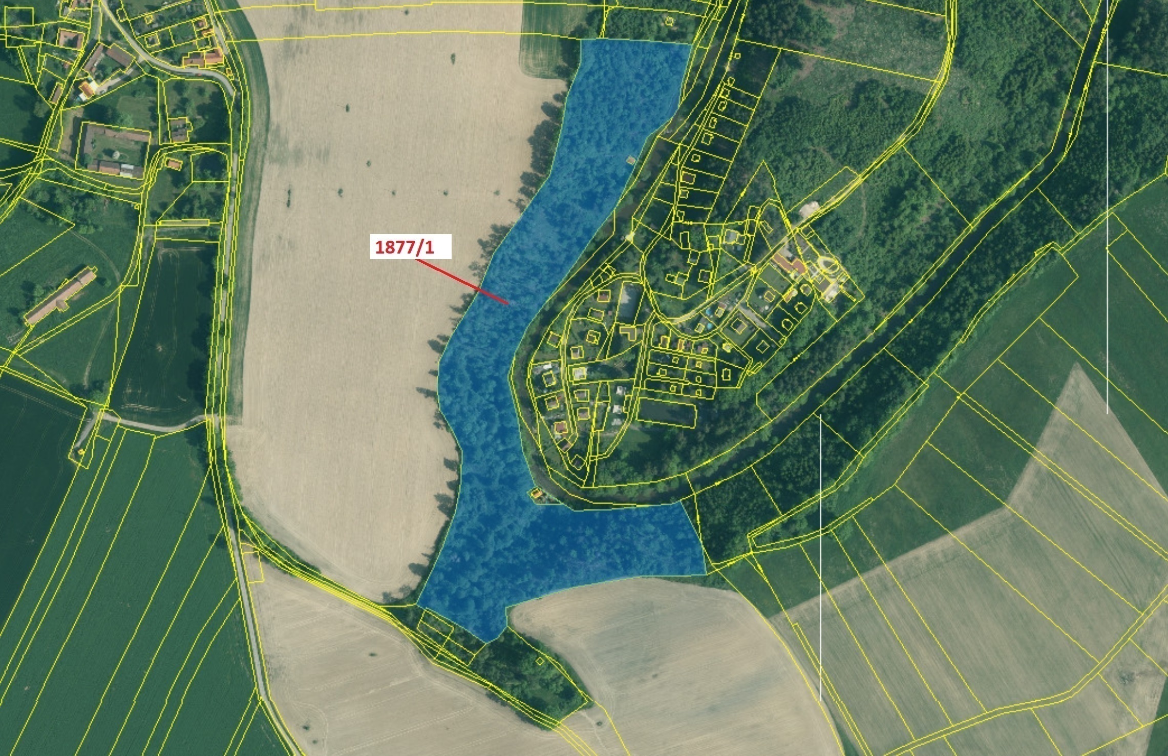 Lesní pozemek o výměře 49 760 m2, podíl 1/1, katastrální území Dolní Stropnice, obec Římov, obec s r