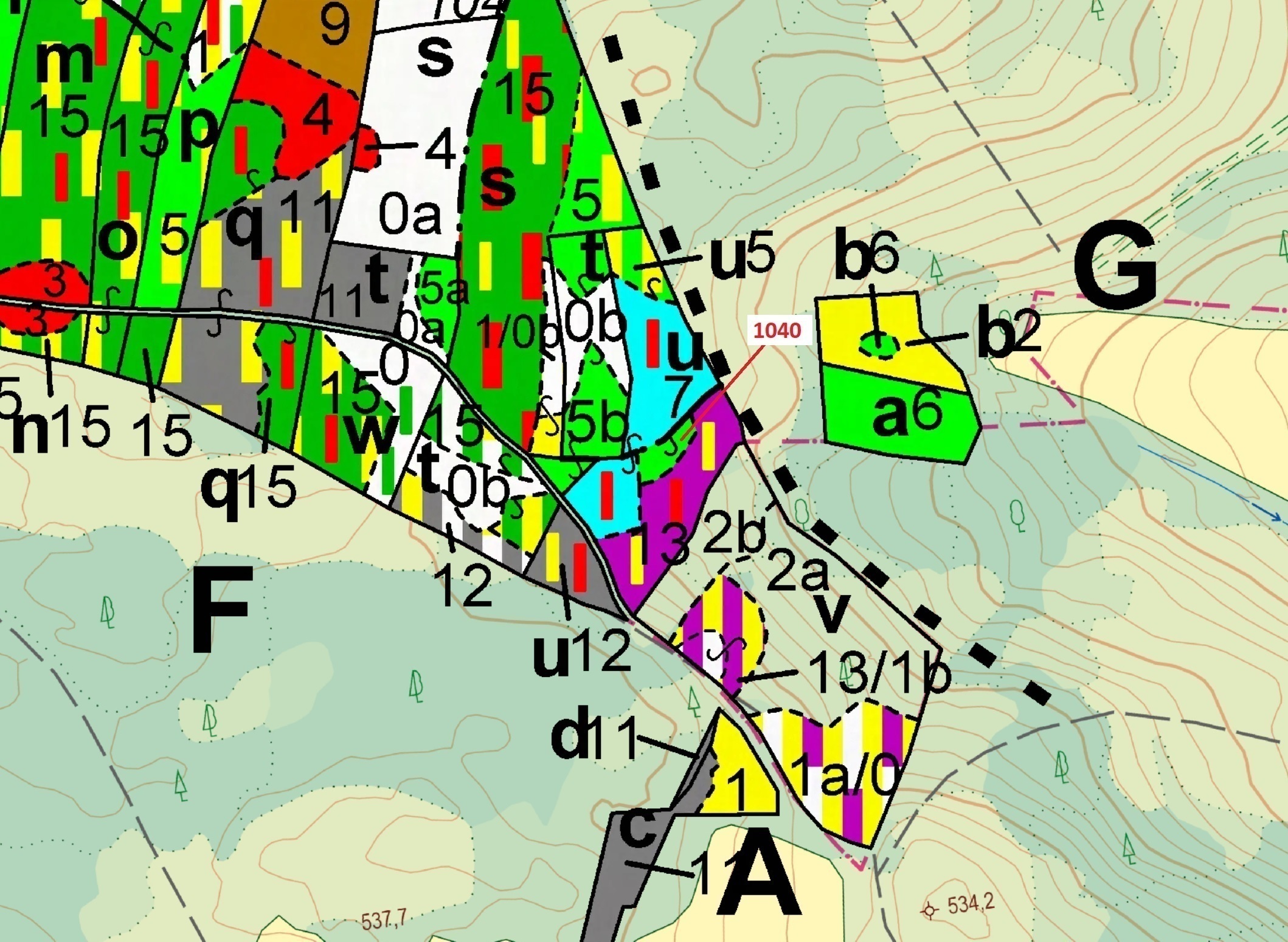 Lesní pozemek o výměře 6 519 m2, podíl 1/1, katastrální území Bezděkov u Kasejovic, obec Hradiště, o