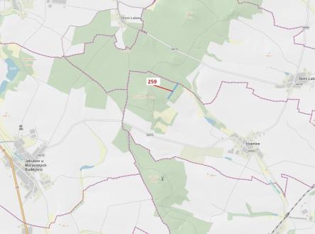 Prodej pozemku, les, 6 645 m²