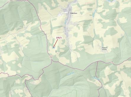 Prodej pozemku, les, 2 467 m²