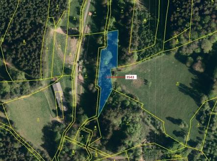 Prodej pozemku, les, 1 866 m²