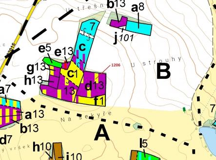 Prodej pozemku, les, 3 718 m²