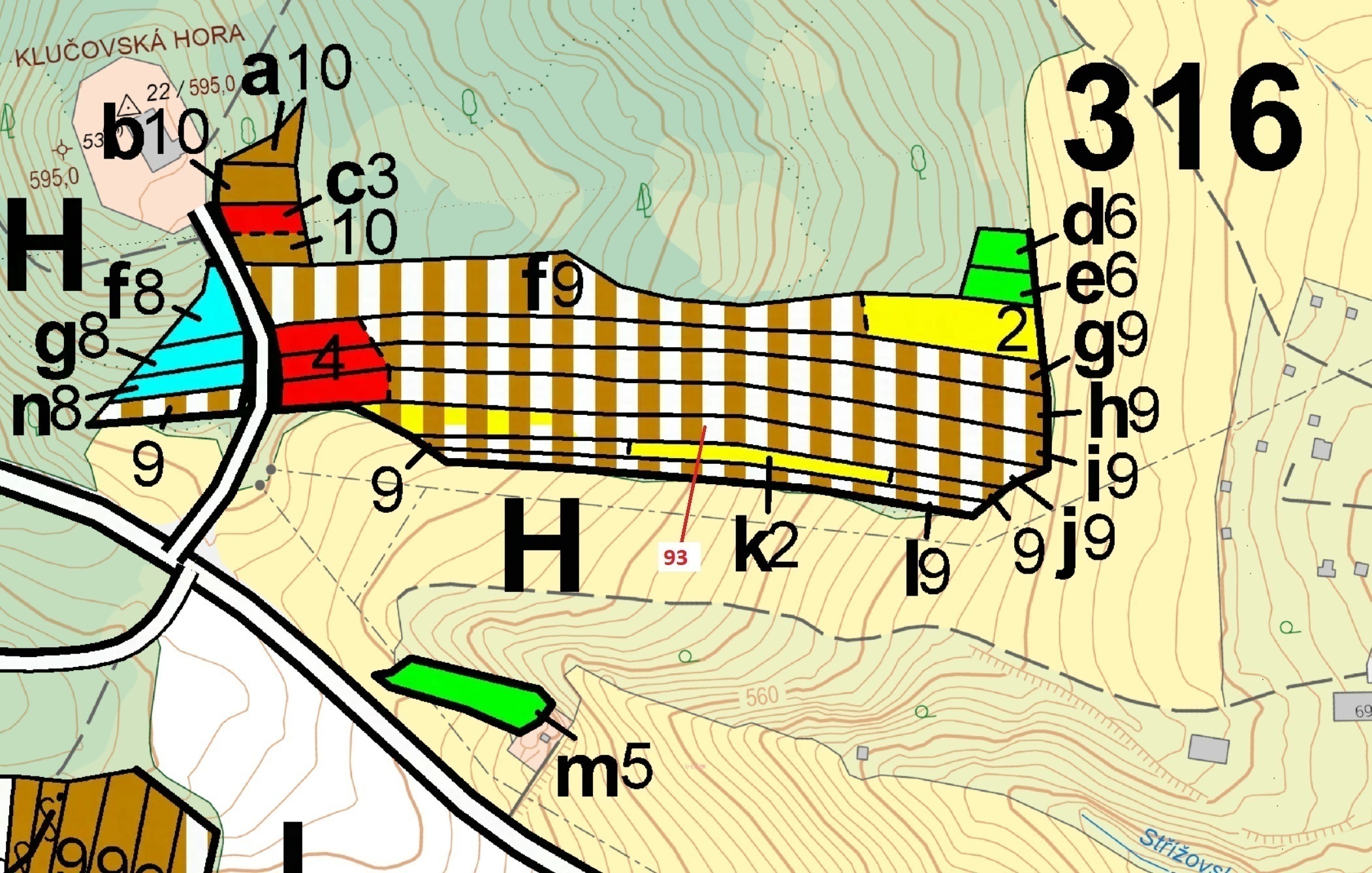 Lesní pozemek o výměře 3316 m2, podíl 1/1, katastrální území Klučov, obec Klučov, obec s rozšířenou 
