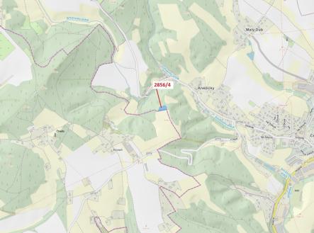 Prodej pozemku, les, 2 709 m²