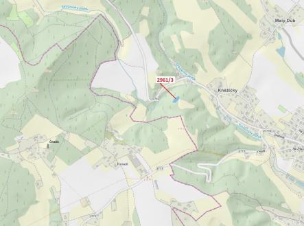 Prodej pozemku, les, 1 217 m²