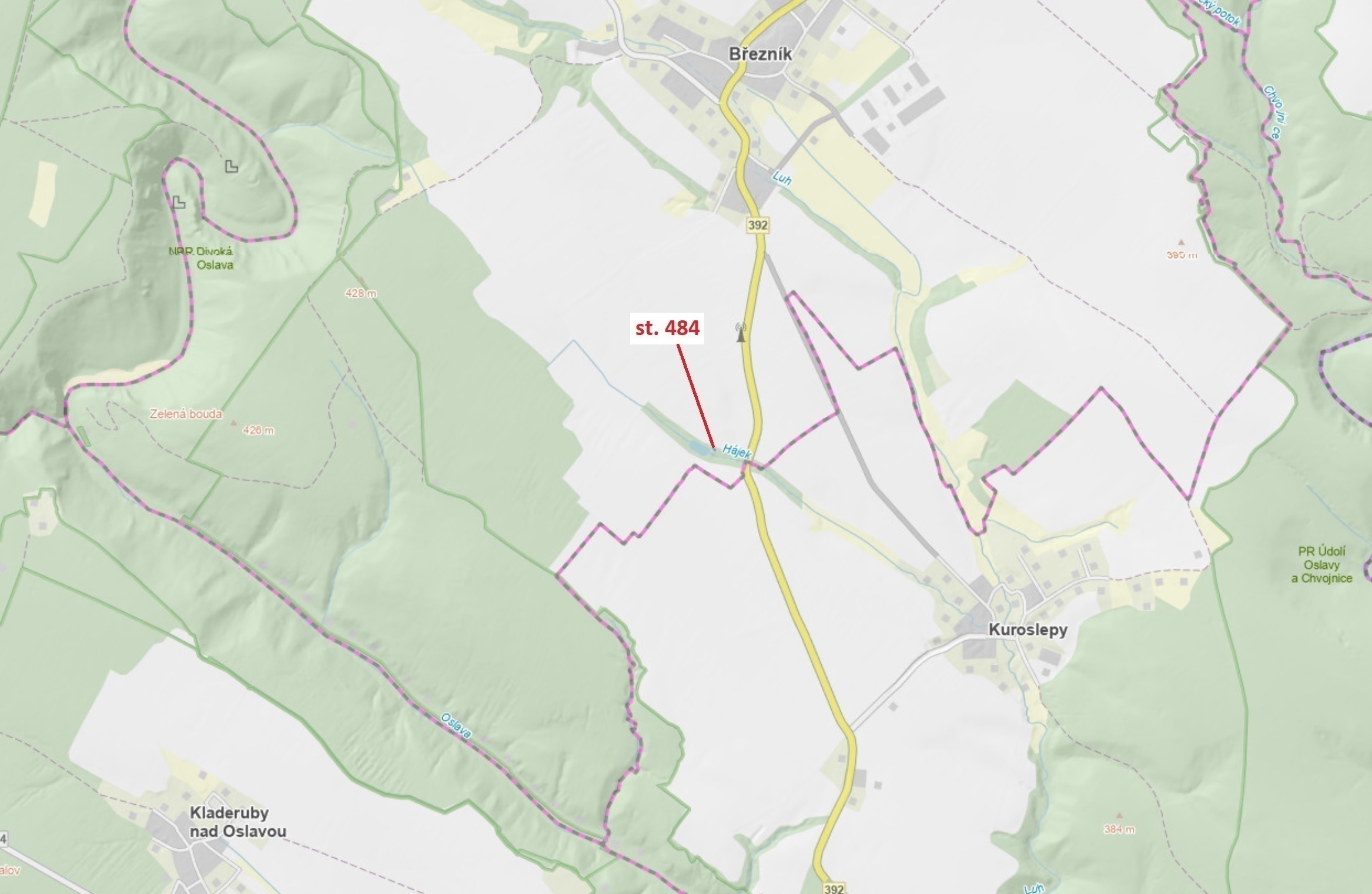 Zastavěná plocha a nádvoří o výměře 47 m2, podíl 1/1, katastrální území Březník, obec Březník, obec 