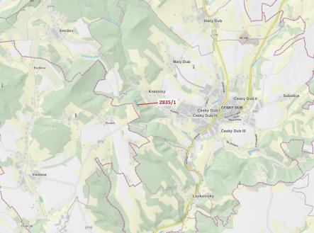 Prodej pozemku, les, 2 117 m²