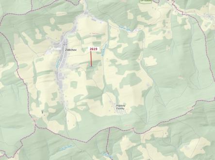 Prodej pozemku, les, 867 m²