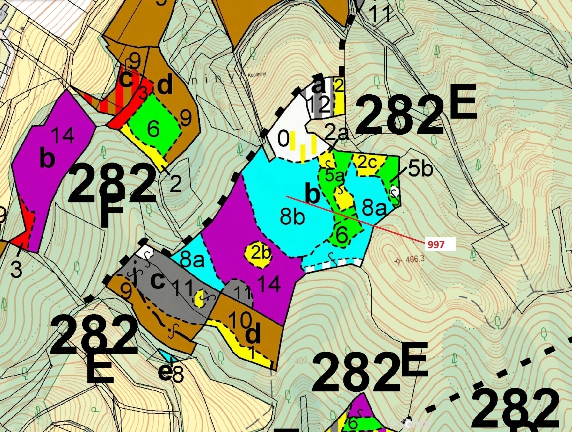 Lesní pozemek o výměře 1938 m2, podíl 1/1, katastrální území Lhota Rapotina, obec Lhota Rapotina, ob