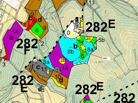 Prodej pozemku, les, 1 938 m²