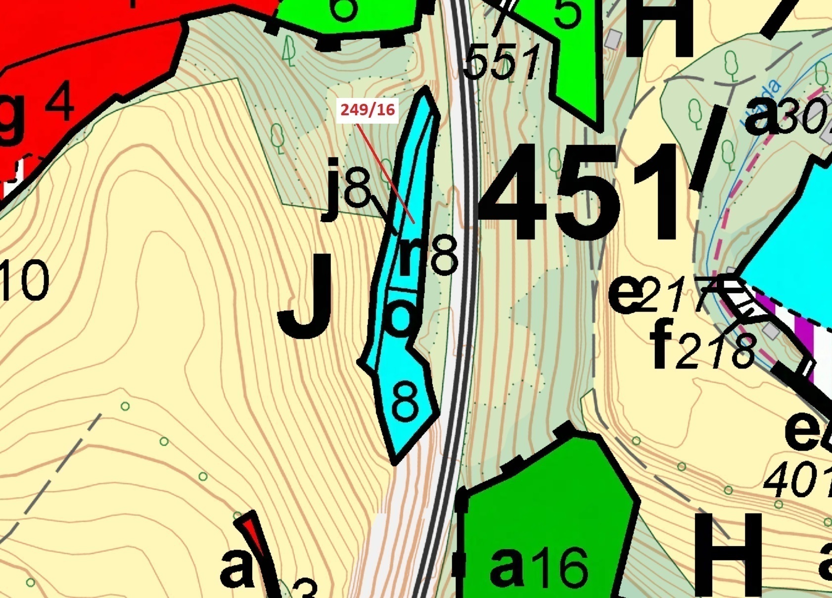Lesní pozemek o výměře 802 m2, podíl 1/1, katastrální území Lubné, obec Lubné, obec s rozšířenou půs