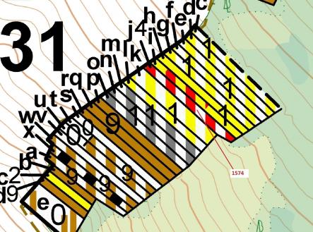 Prodej pozemku, les, 885 m²