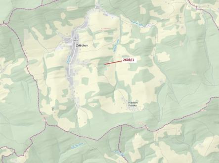 Prodej pozemku, les, 481 m²