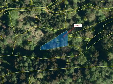 Prodej pozemku, les, 481 m²