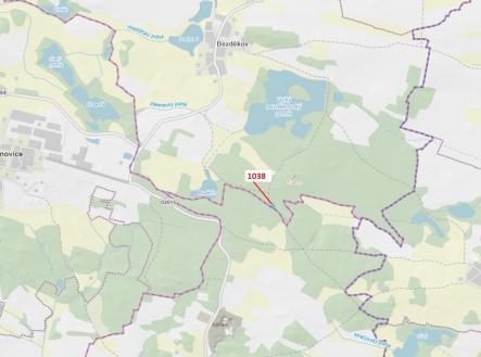 Prodej pozemku, les, 1 028 m²