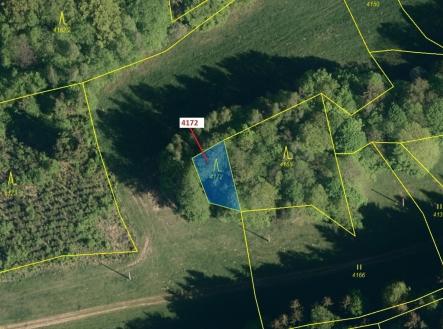 Prodej pozemku, les, 216 m²