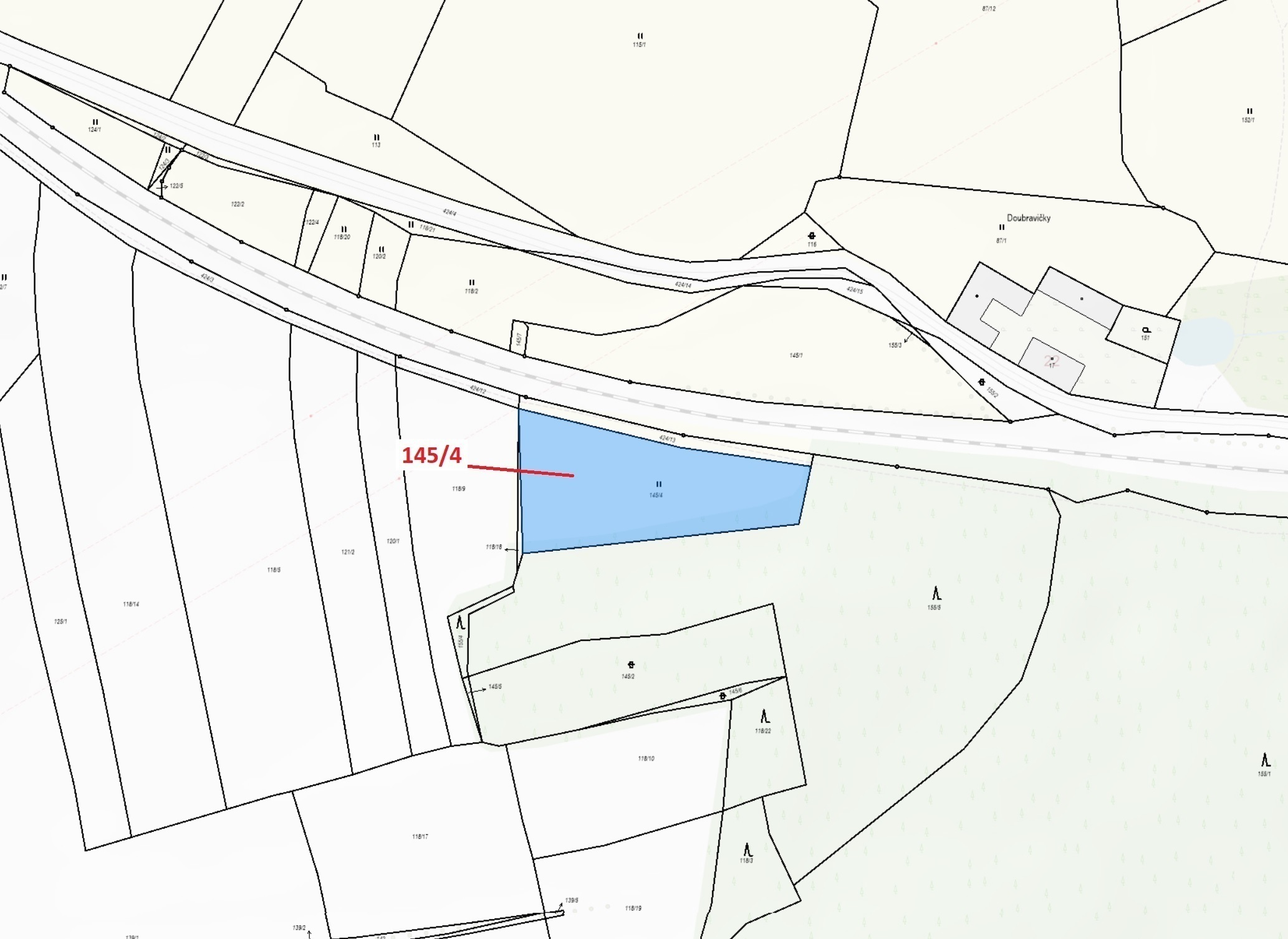 Trvalý travní porost o výměře 2865 m2, podíl 1/1, katastrální území Horní Nerestce, obec Nerestce, o