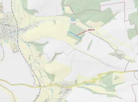 Prodej pozemku, les, 4 689 m²