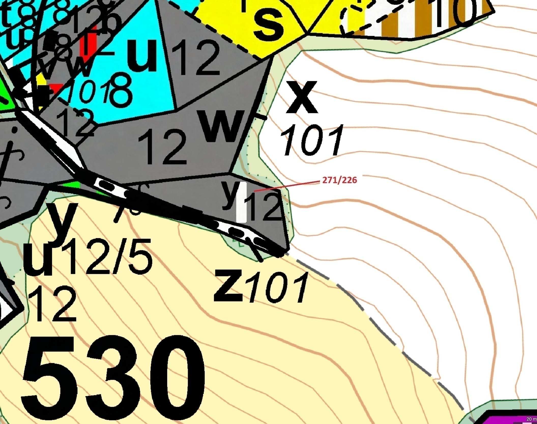 Lesní pozemek o výměře 1643 m2, podíl 1/1, katastrální území Milavče, obec Milavče, obec s rozšířeno