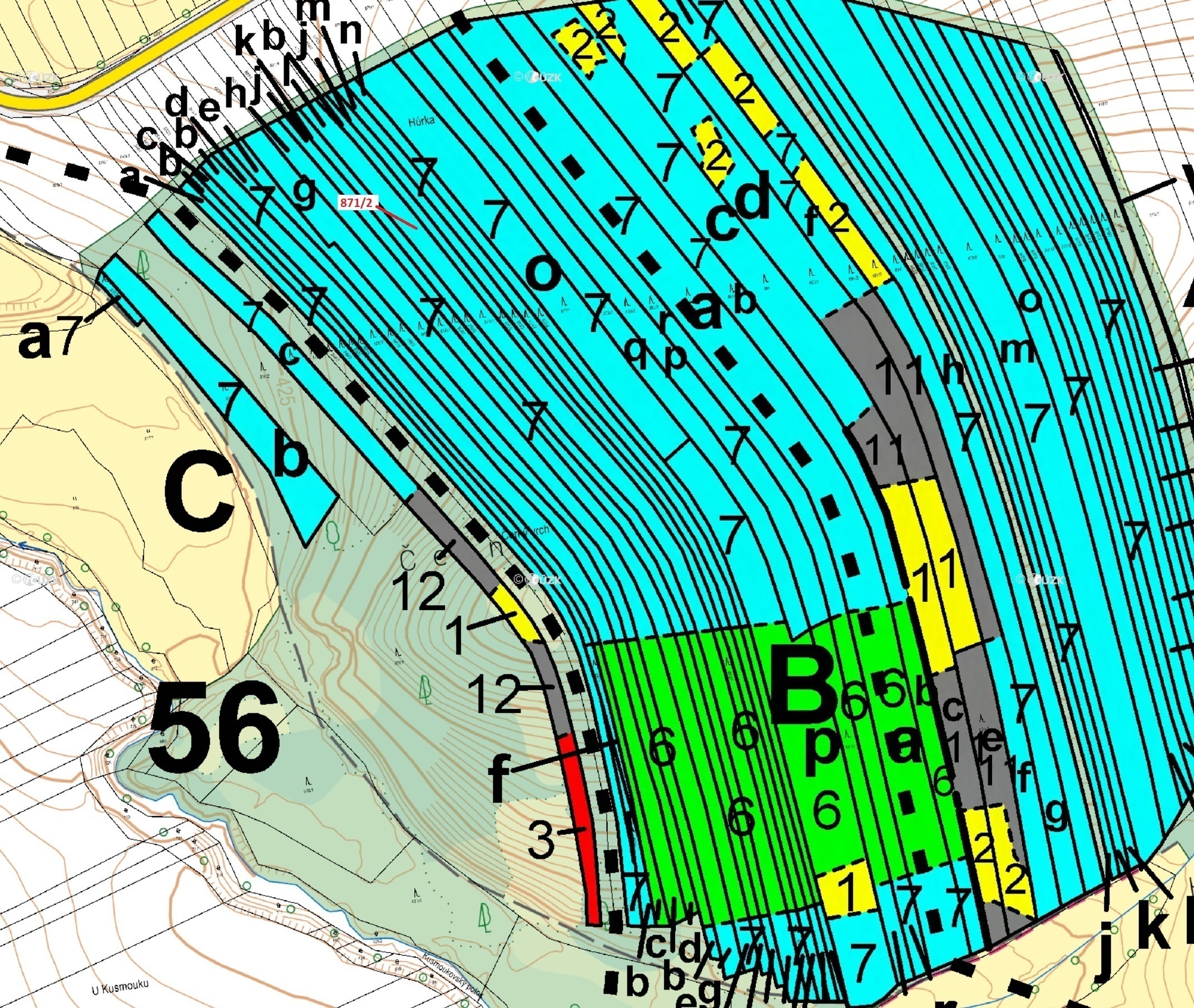 Lesní pozemek o výměře 4 727 m2, podíl 1/1, katastrální území Janovice nad Úhlavou, obec Janovice na