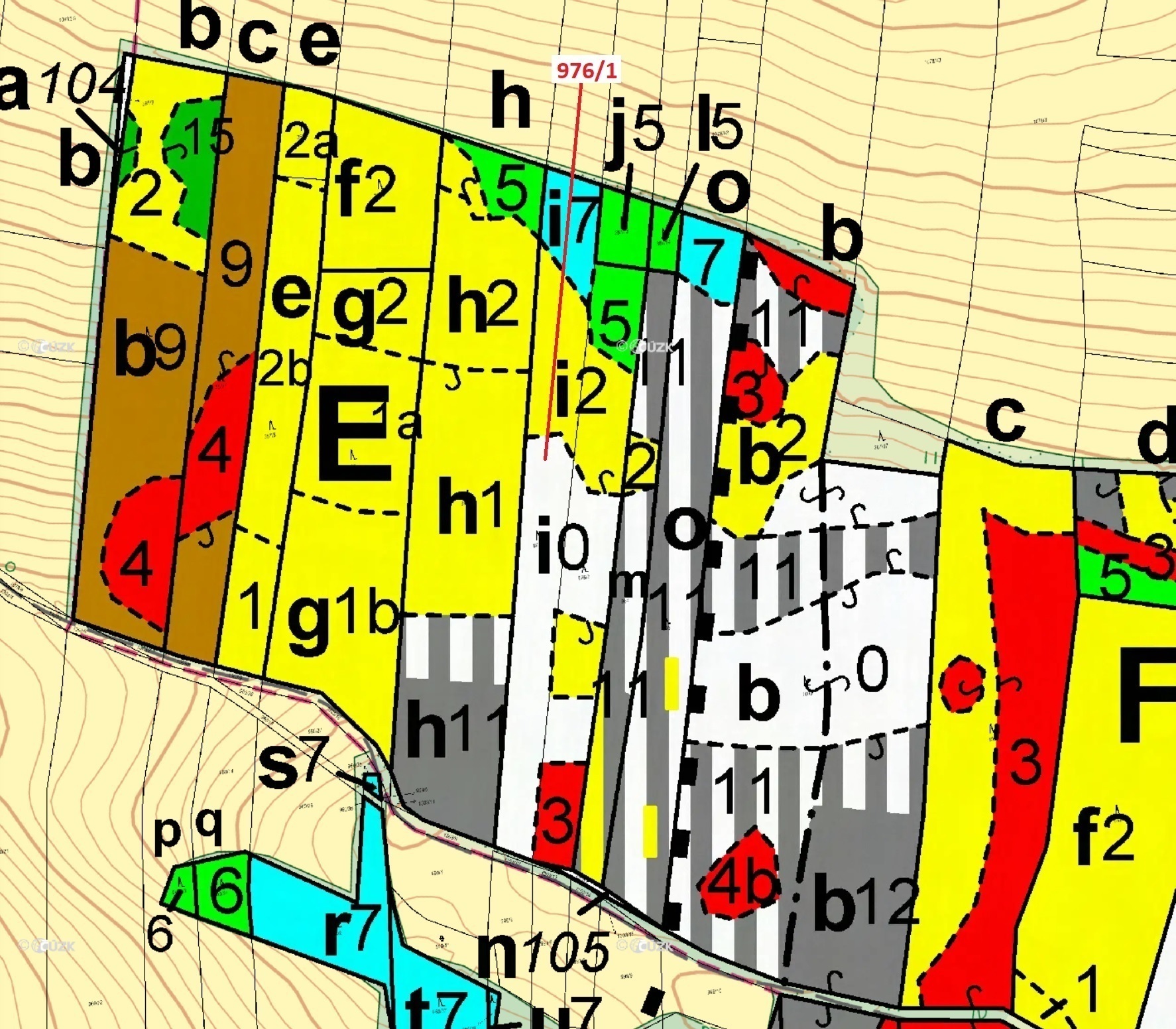 Lesní pozemek o výměře 5696 m2, podíl 1/1, katastrální území Třešně u Záhoří, obec Záhoří, obec s ro