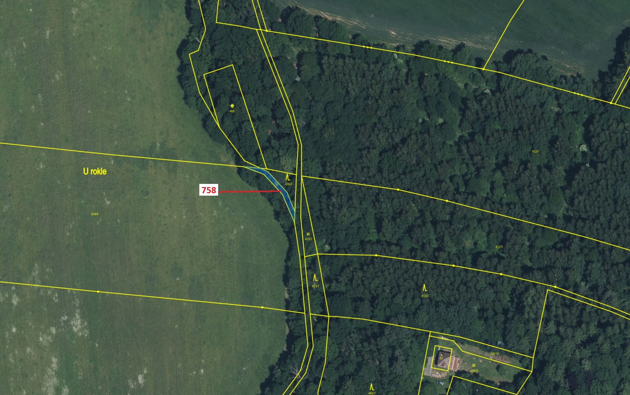 Ostatní plocha o výměře 126 m2, podíl 1/1, katastrální území Maršovice u Dubé, obec Chlum, obec s ro