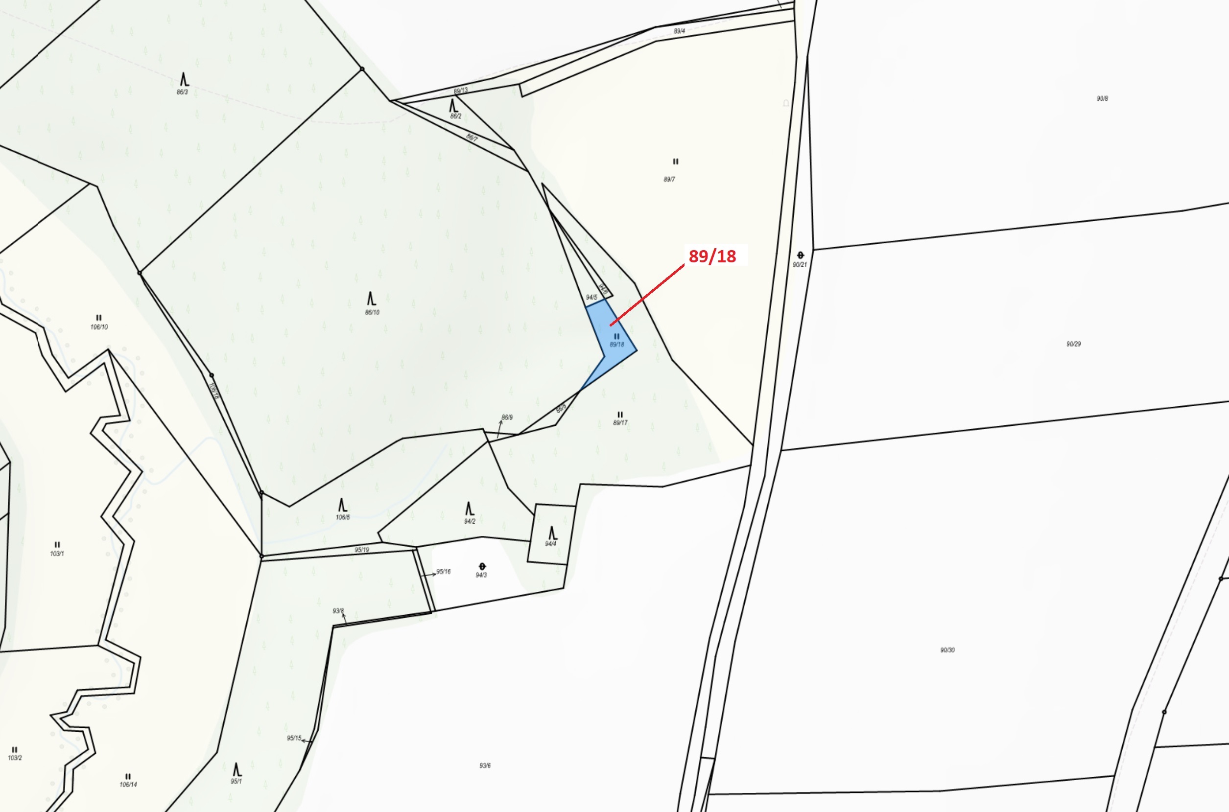 Trvalý travní porost o výměře 212 m2, podíl 1/1, katastrální území Macourov, obec Žižkovo Pole, obec