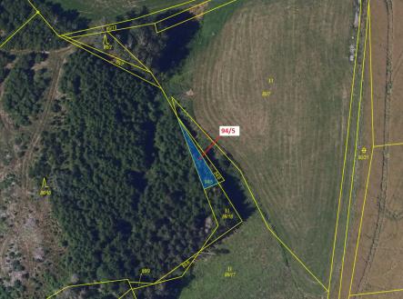 Prodej pozemku, les, 119 m²