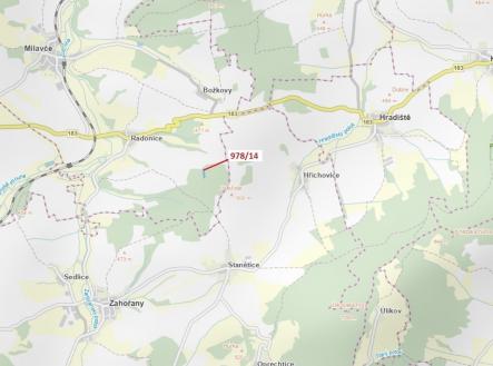 Prodej pozemku, les, 2 762 m²