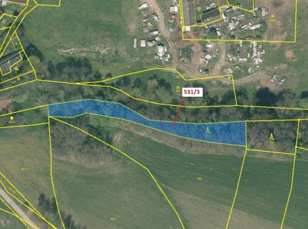 Prodej pozemku, les, 1 397 m²